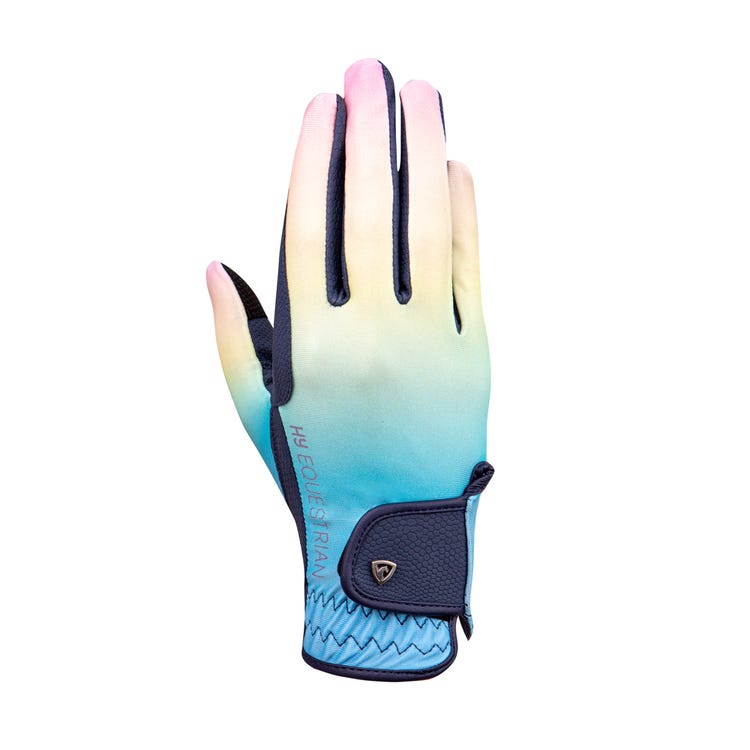 Hy Equestrian Ombre Riding Gloves image 1