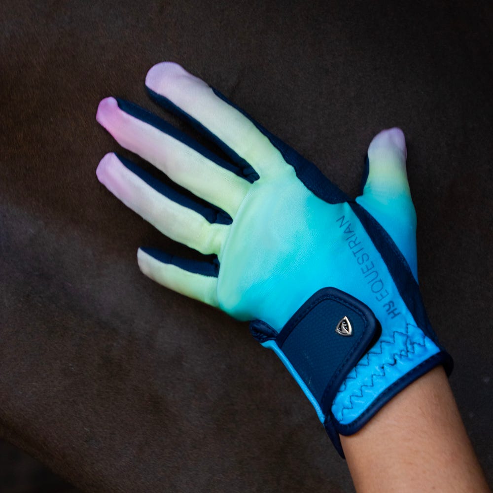 Hy Equestrian Ombre Riding Gloves image 3