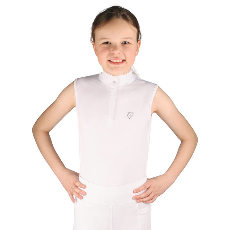 Hy Equestrian Eden Children&#039;s Sleeveless Show Shirt image 8