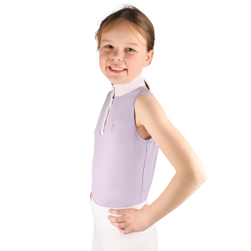 Hy Equestrian Eden Children&#039;s Sleeveless Show Shirt image 2