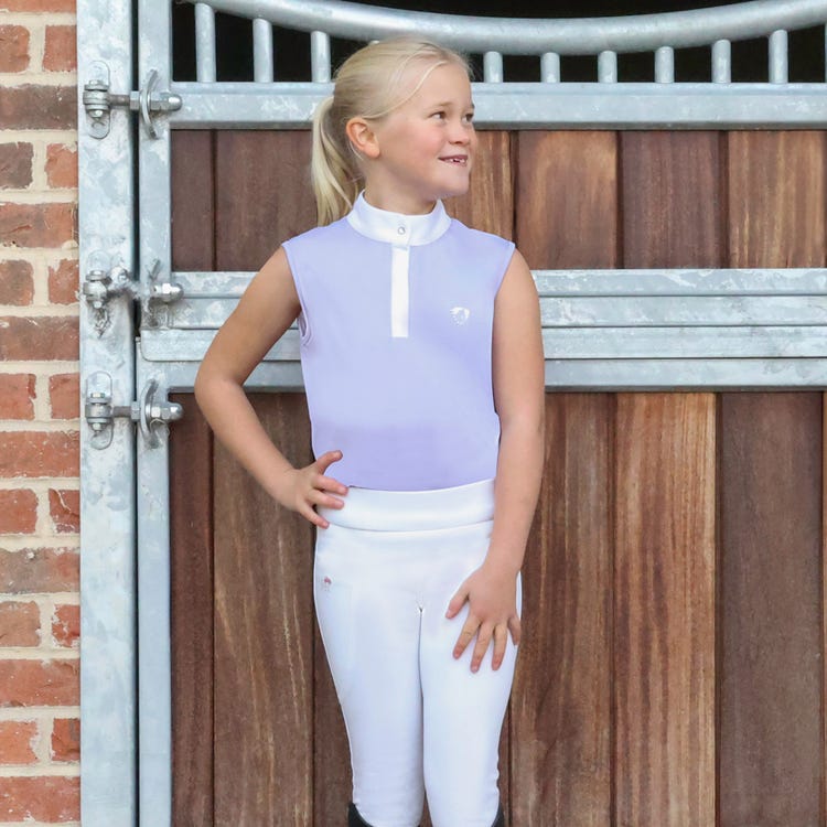 Hy Equestrian Eden Children&#039;s Sleeveless Show Shirt image 6