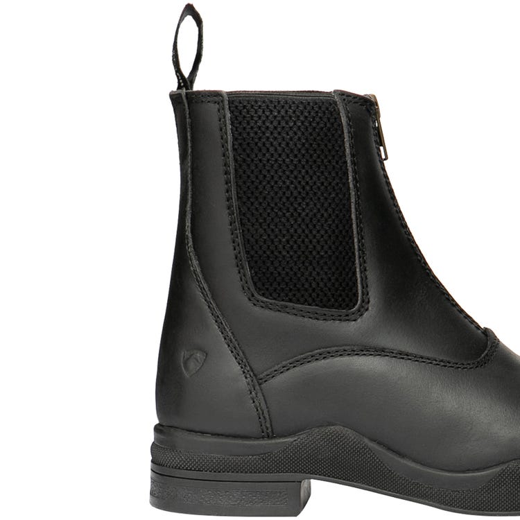 Hy Equestrian Fleece Lined Wax Leather Zip Jodhpur Boot image 3