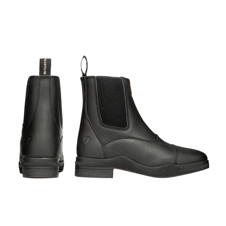 Hy Equestrian Fleece Lined Wax Leather Zip Jodhpur Boot image 7