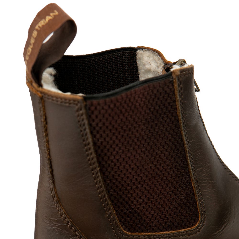 Hy Equestrian Fleece Lined Wax Leather Zip Jodhpur Boot image 9