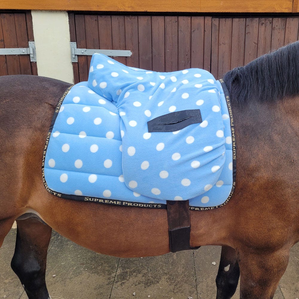 Supreme Products Ride on Dotty Fleece Saddle Cover image 1