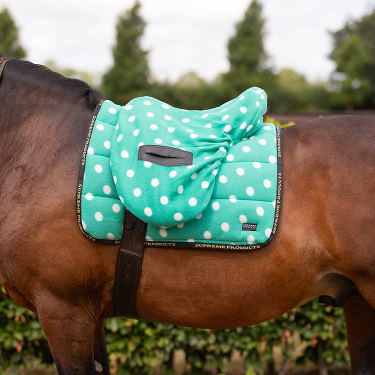 Supreme Products Ride on Dotty Fleece Saddle Cover image 3