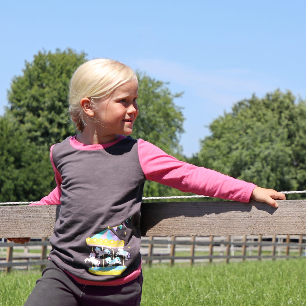 Merry Go Round Long Sleeve T-Shirt by Little Rider image 2