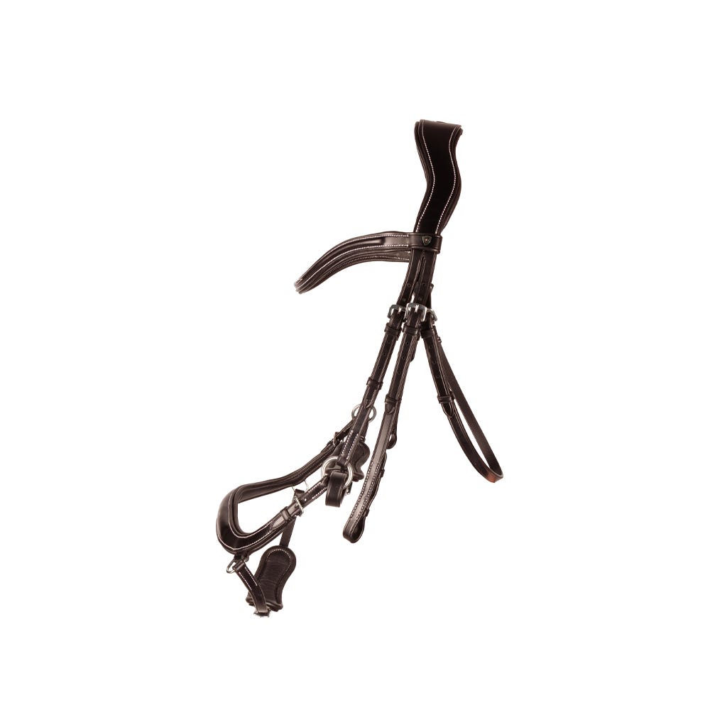 ProPresicce Pelle Drop Leather Bridle by Hy Equestrian image 2