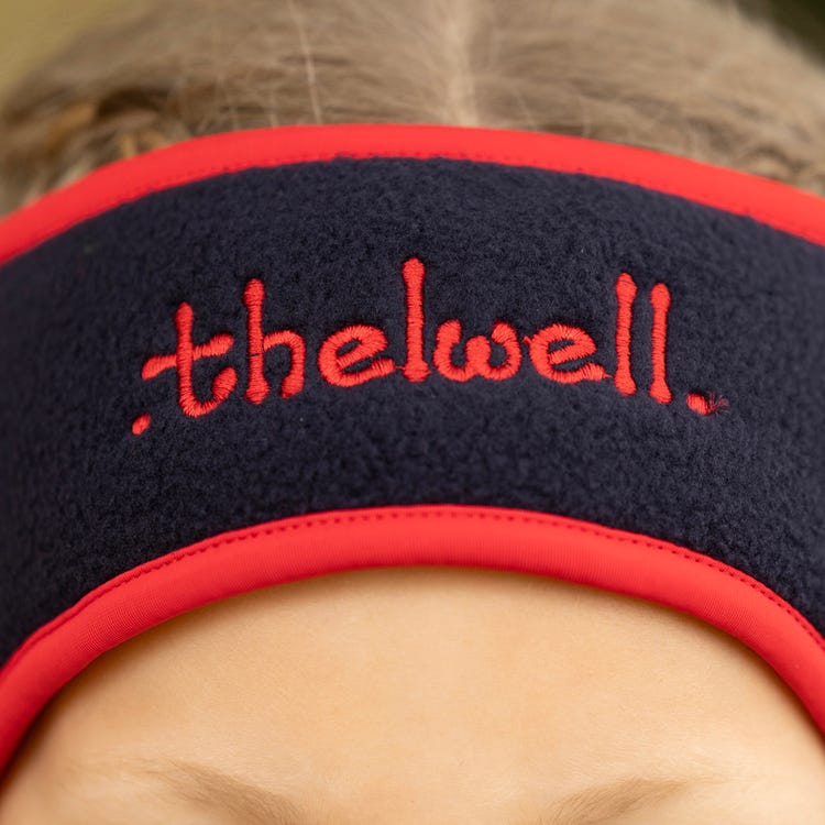 Hy Equestrian Thelwell Collection Practice Makes Perfect Fleece Headband &amp; Scarf Set image 5