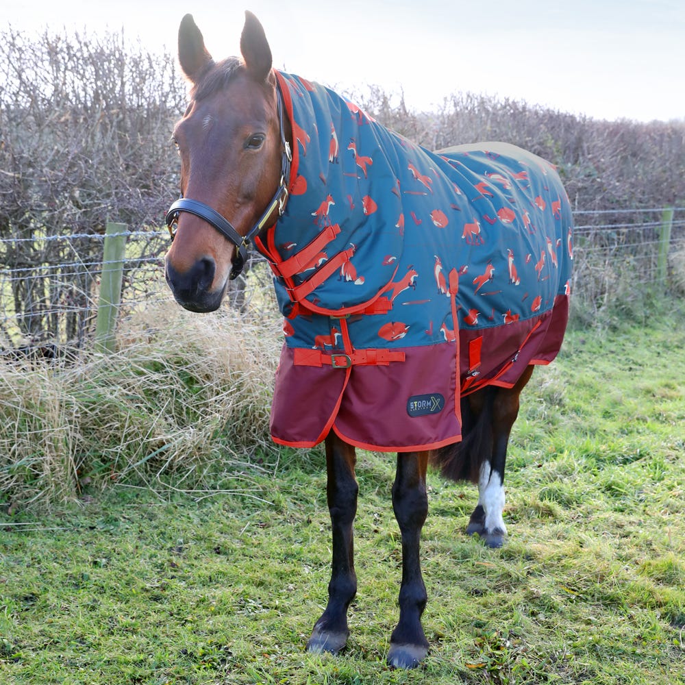 StormX Original Frivolous Fox 200 Combi Turnout Rug image 2