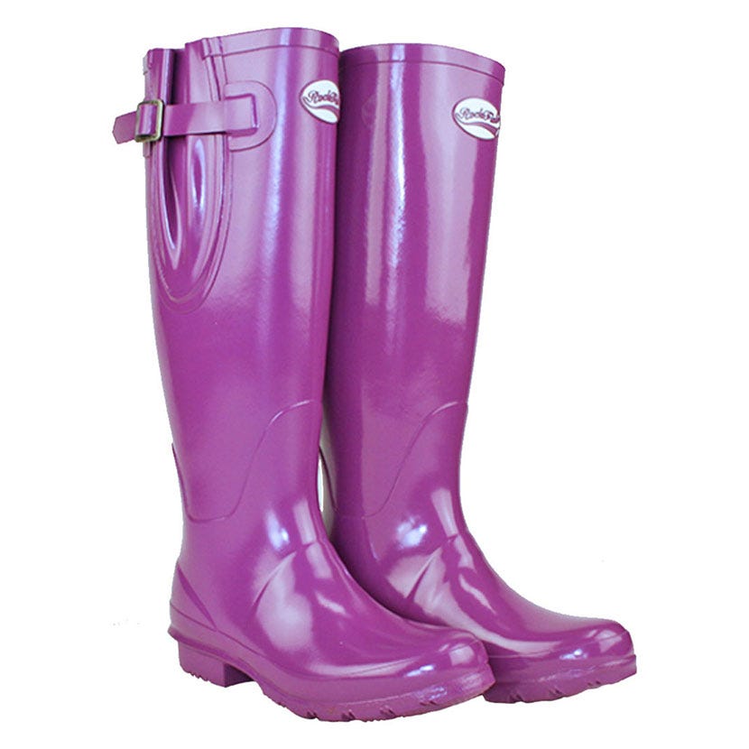 Rockfish Women&#039;s Tall Adjustable Gloss Wellington image 1