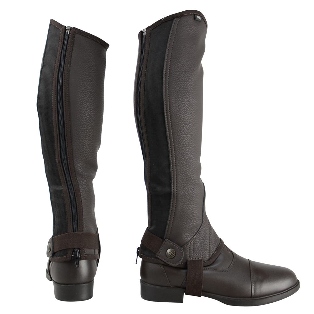 Hy Equestrian Children&#039;s Synthetic Combi Leather Chaps  image 2