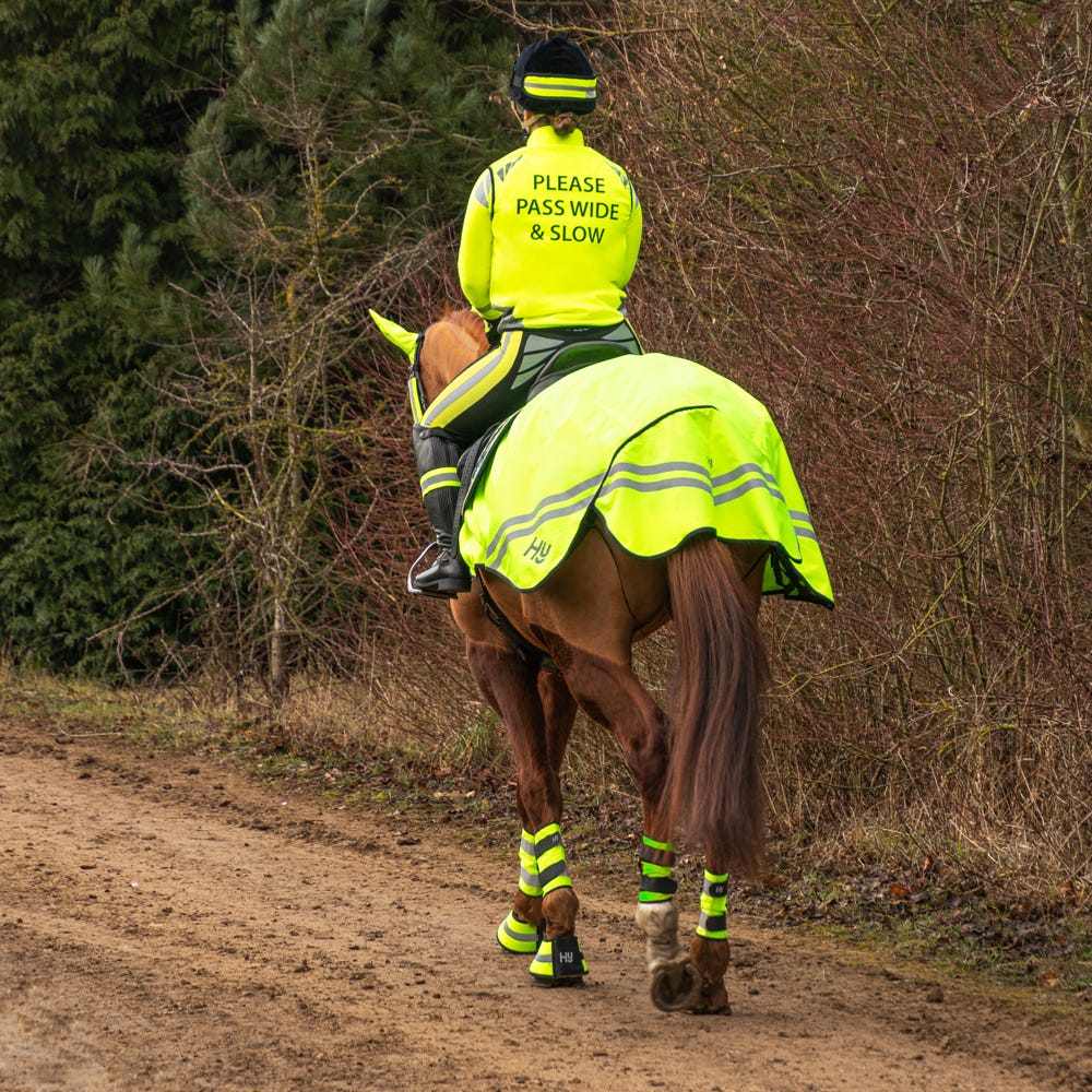 Reflector Fleece Exercise Sheet by Hy Equestrian image 3