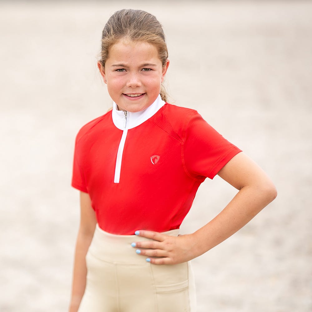 Hy Equestrian Children&#039;s Scarlet Show Shirt image 7