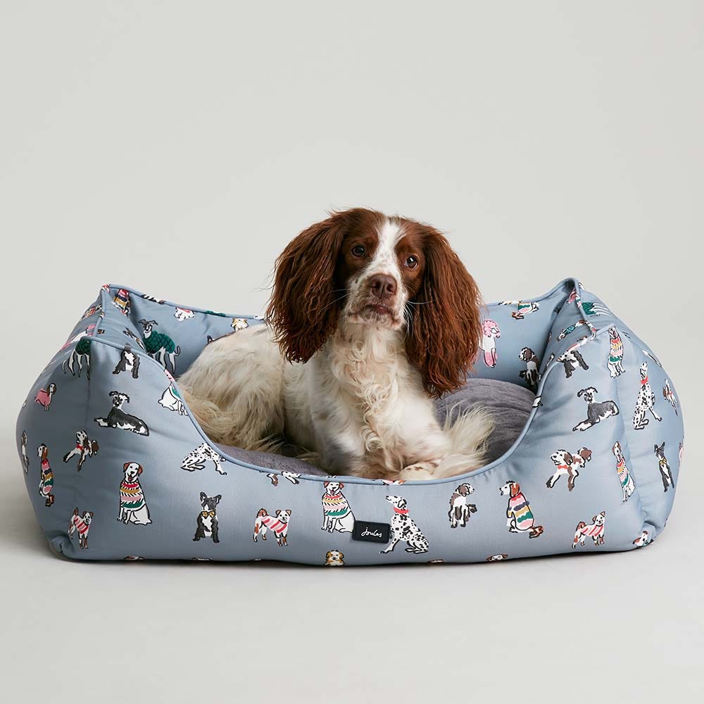 Joules Rainbow Dogs Box Bed image 5