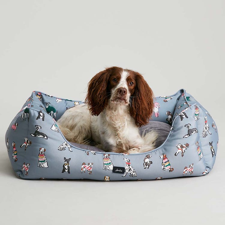 Joules Rainbow Dogs Box Bed image 5