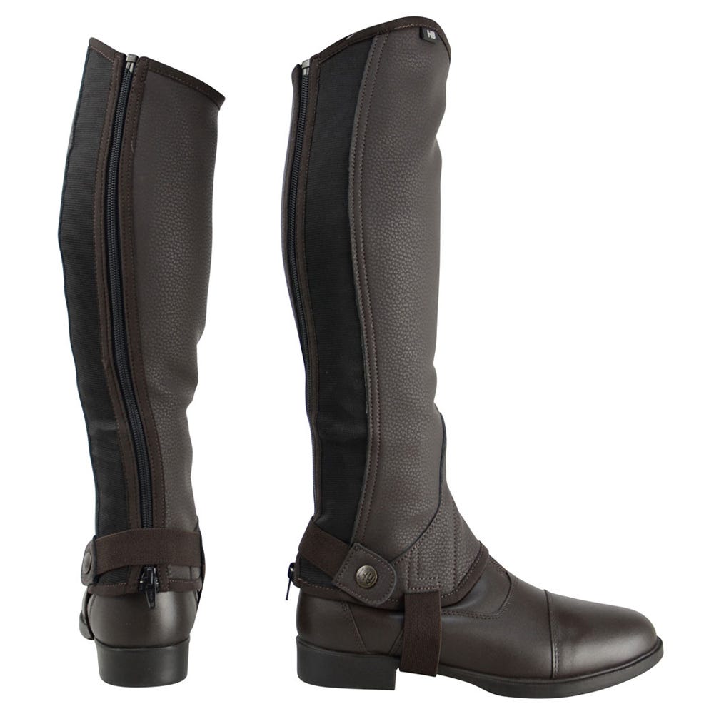 Hy Equestrian Synthetic Combi Leather Chaps  image 2