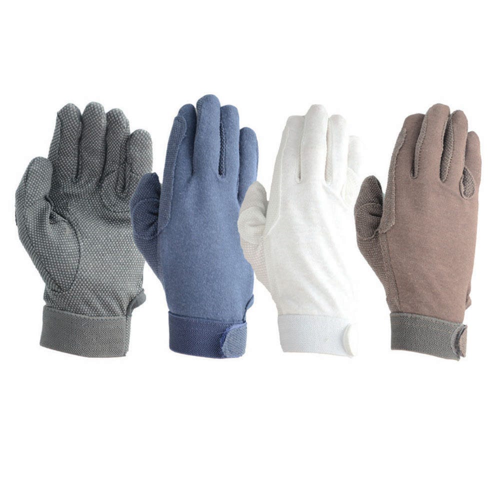 Hy Equestrian Cotton Pimple Palm Gloves image 2