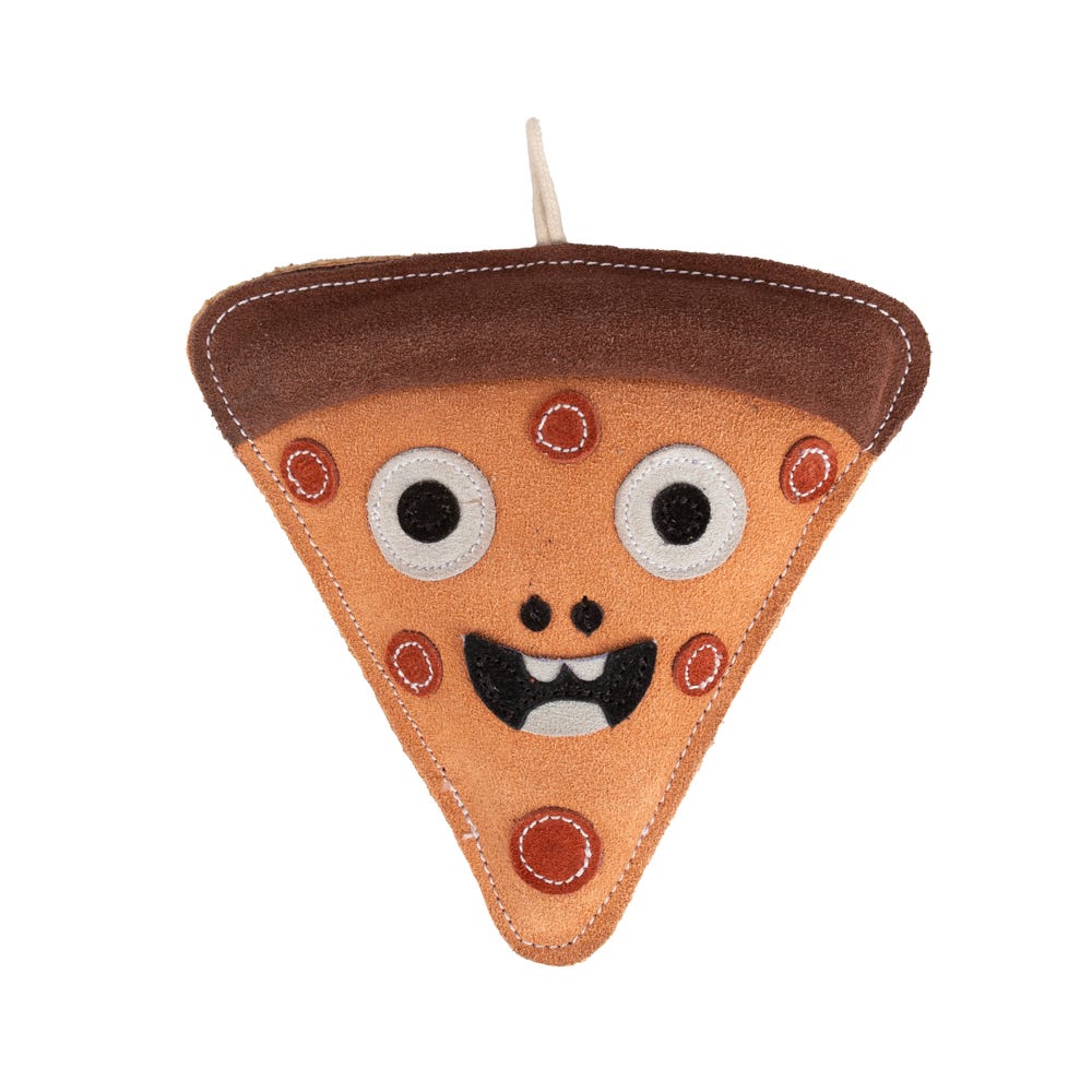 Benji &amp; Flo Crazy Faces Dog Toys - Pawperoni Pizza image 1