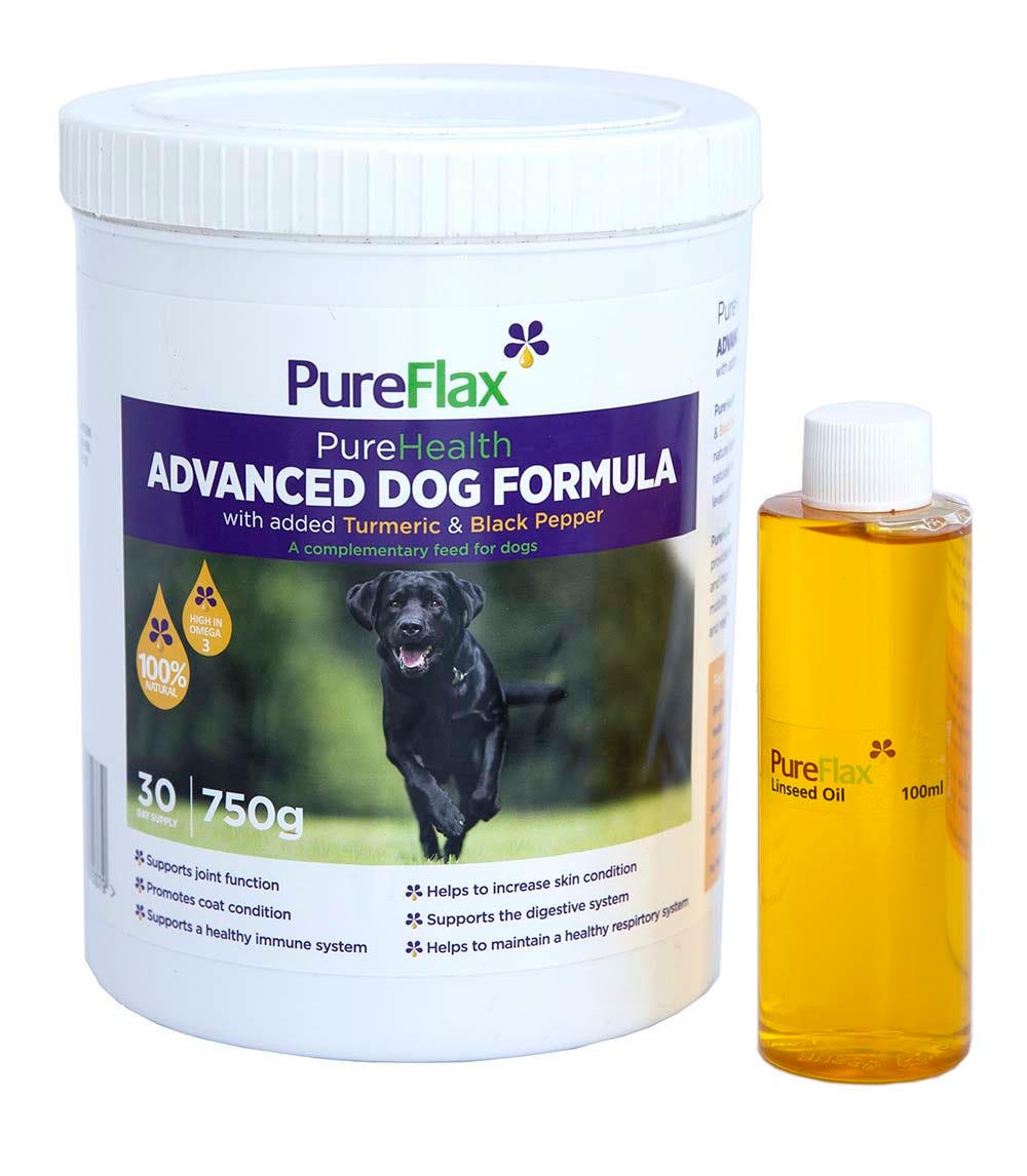 PureFlax PureHealth Advanced Dog Formula - With Added Turmeric &amp; Black Pepper image 1