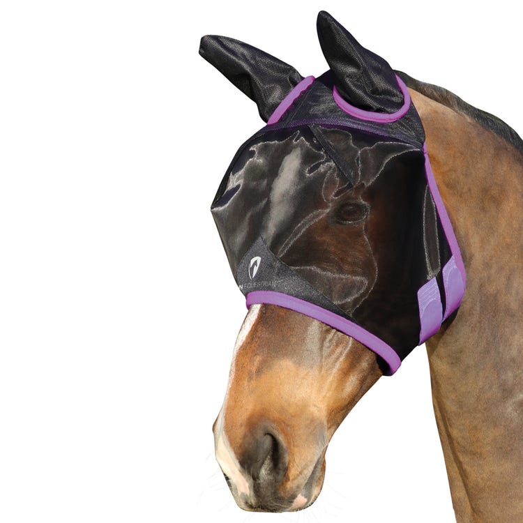 Hy Equestrian Mesh Half Mask with Ears image 1