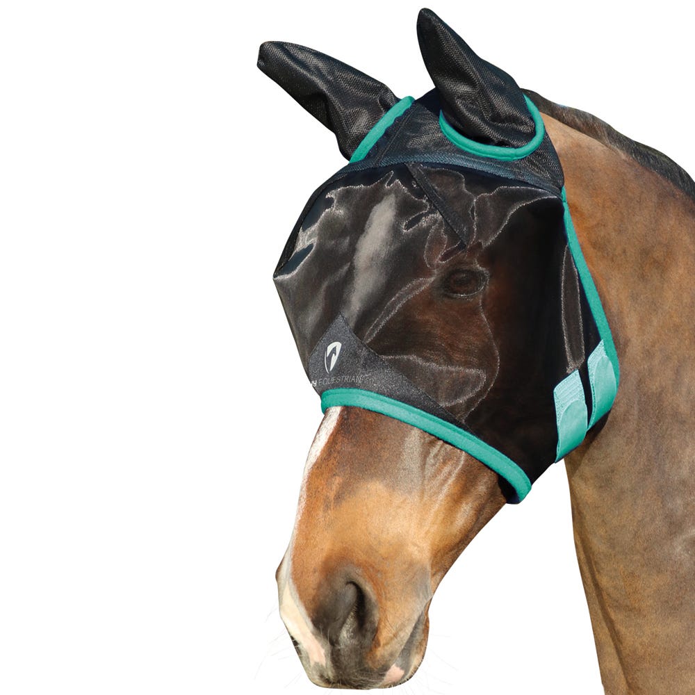 Hy Equestrian Mesh Half Mask with Ears image 3