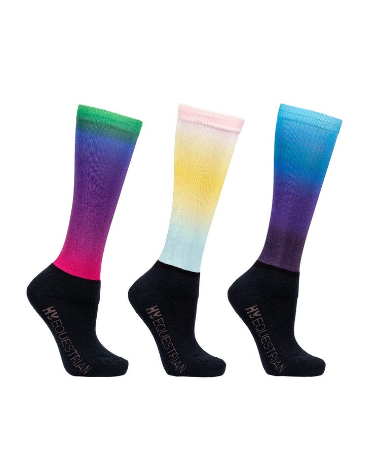 Hy Equestrian Ombre Socks (Packof 3) image 1