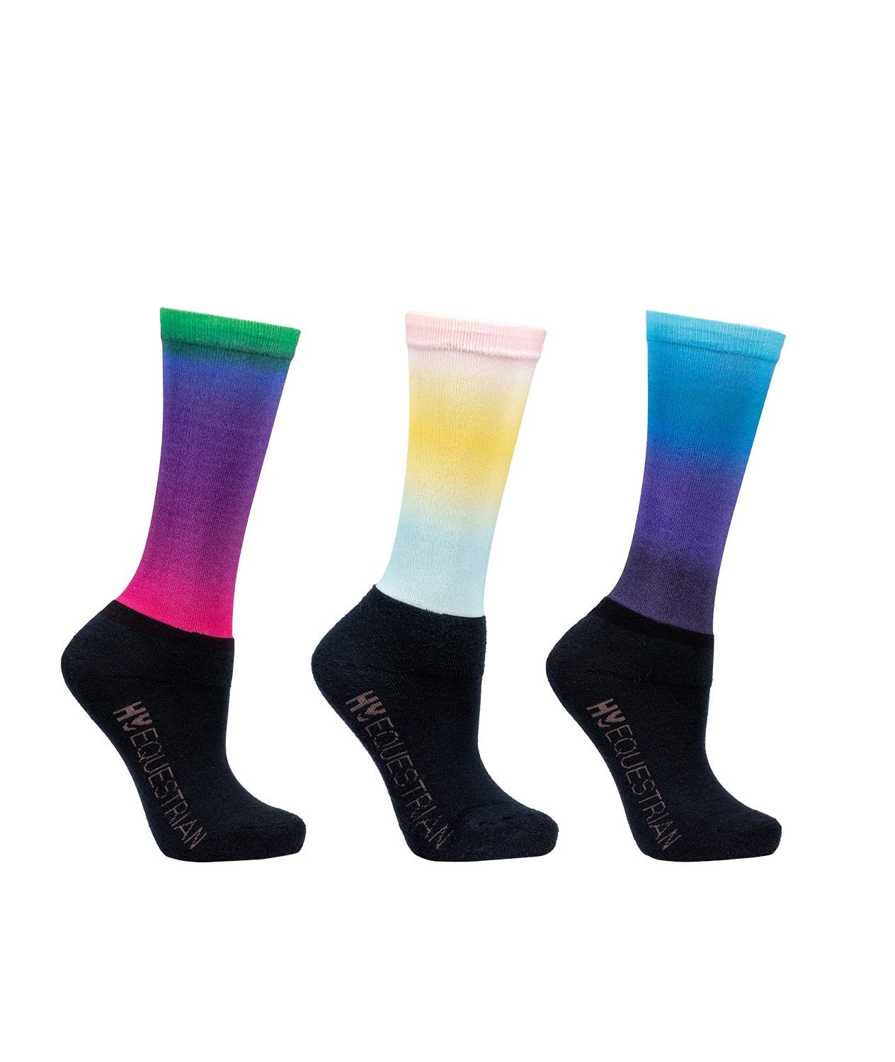 Hy Equestrian Ombre Socks (Packof 3) image 2