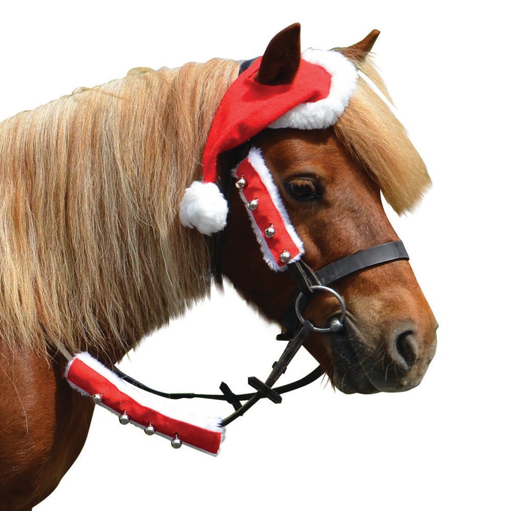 Hy Equestrian Christmas Santa Horse Hat image 1