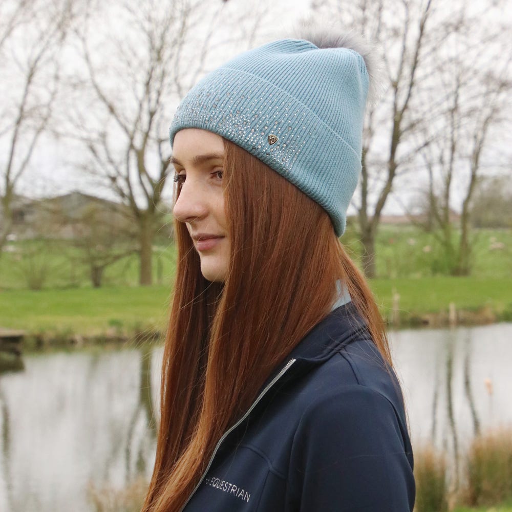 Hy Equestrian Synergy Diamante Bobble Hat image 2