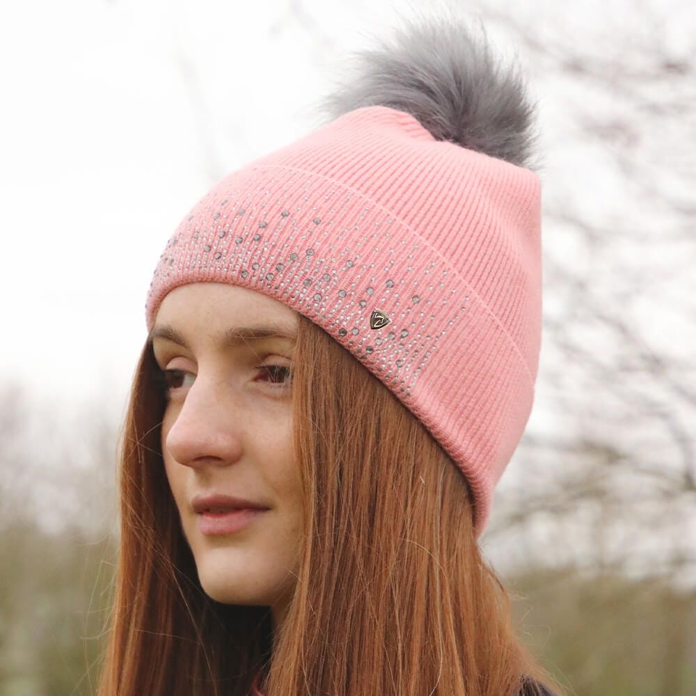 Hy Equestrian Synergy Diamante Bobble Hat - Battles