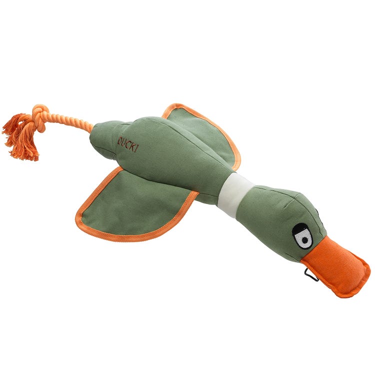 House of Paws Canvas Duck Thrower Toy image 1