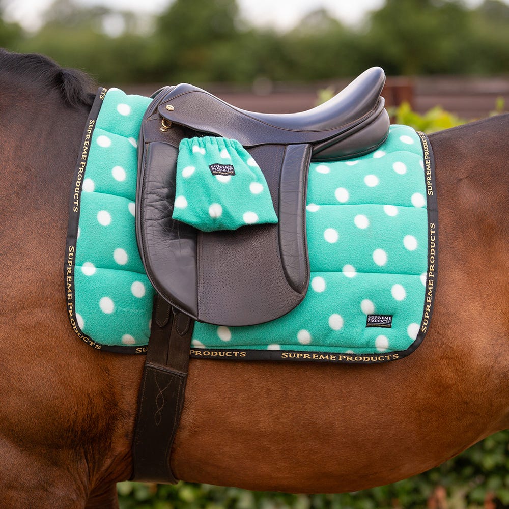 Supreme Products Dotty Fleece Stirrup Covers image 1