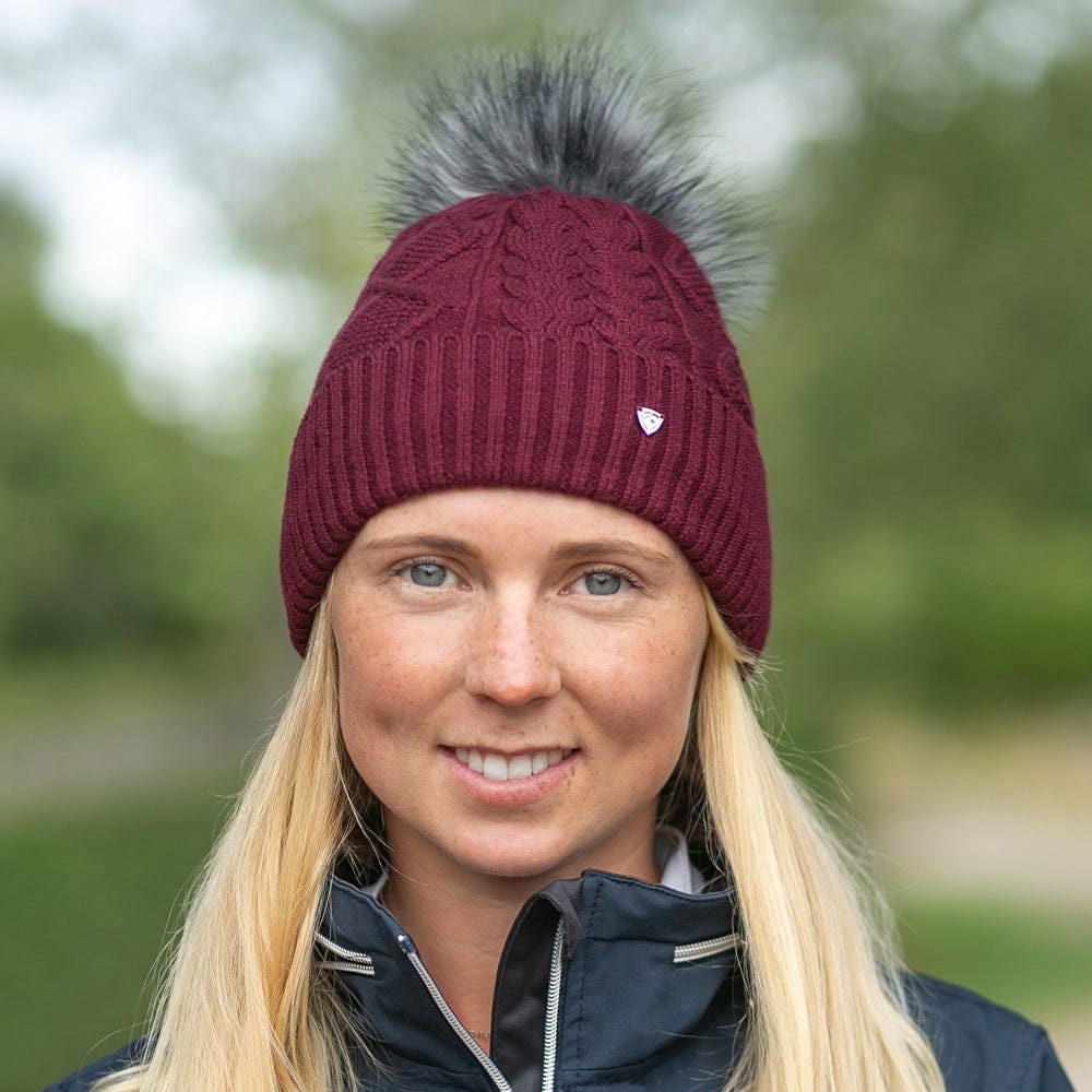 Hy Equestrian Vanoise Knitted Bobble Hat image 2