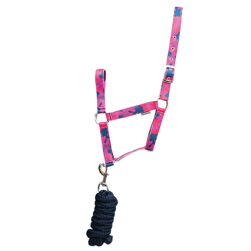 Hy Equestrian DynaForce Head Collar &amp; Lead Rope image 1