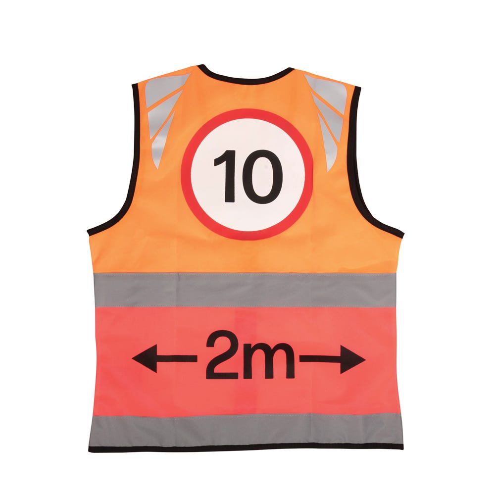 Reflector Two Tone Warning Tabard by Hy Equestrian - 10mph/2 Metres image 2