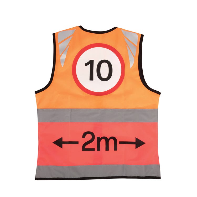Reflector Two Tone Warning Tabard by Hy Equestrian - 10mph/2 Metres image 2