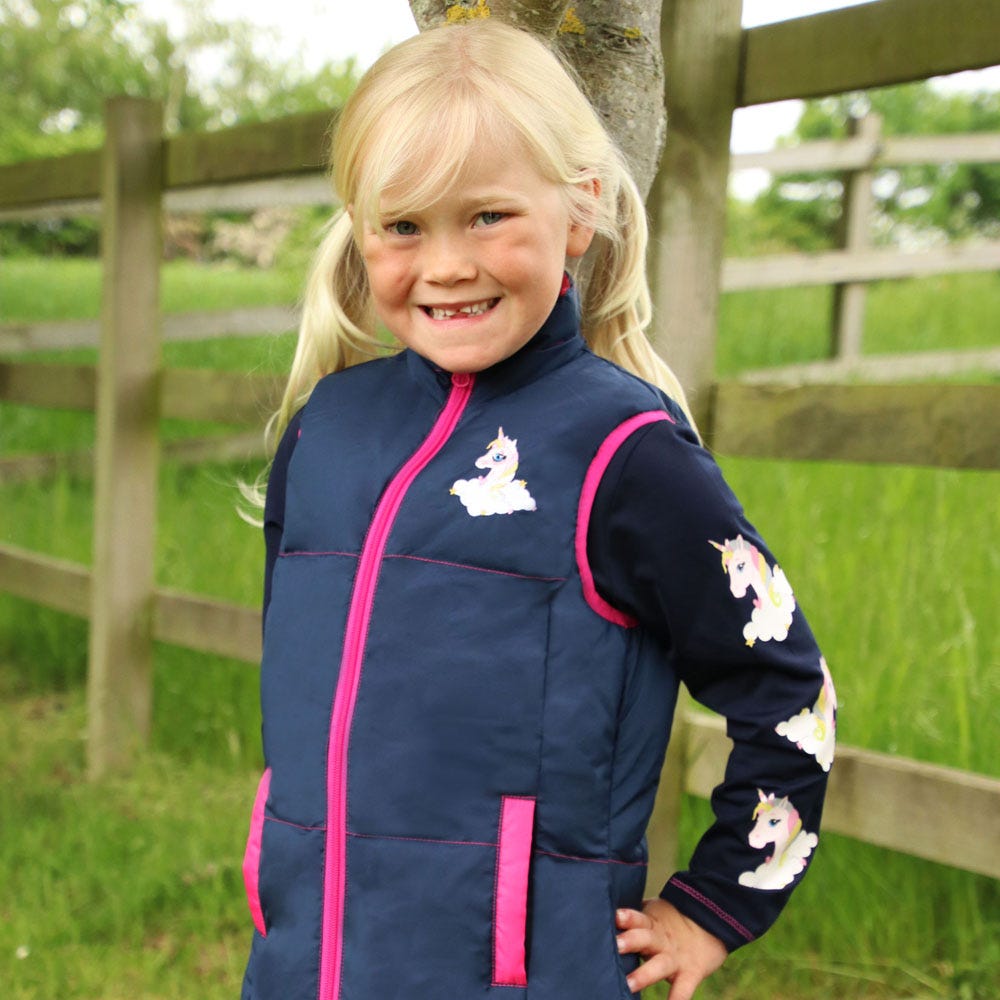 Little Unicorn Padded Gilet by Little Rider image 3