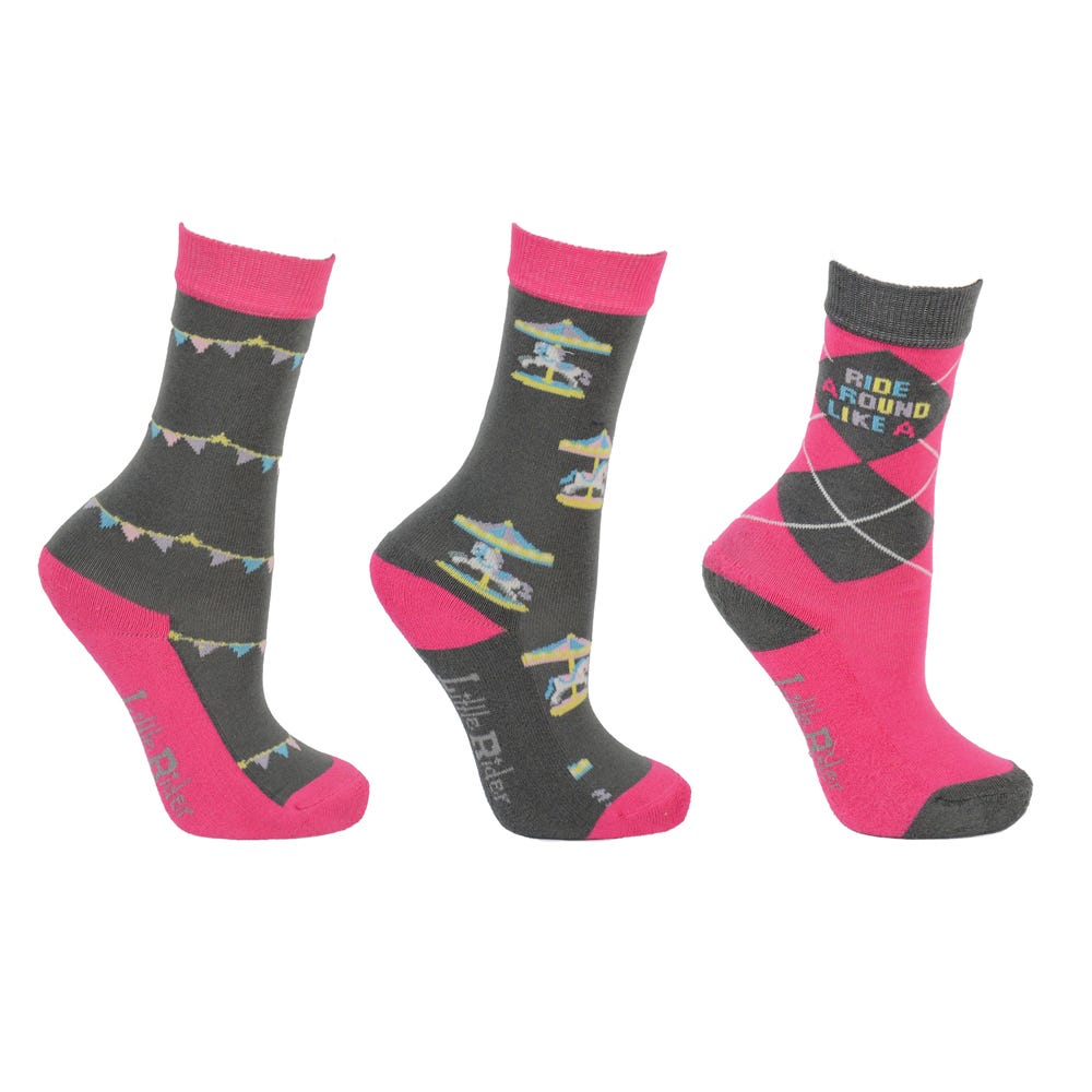 Merry Go Round Socks by Little Rider (Pack of 3) image 1