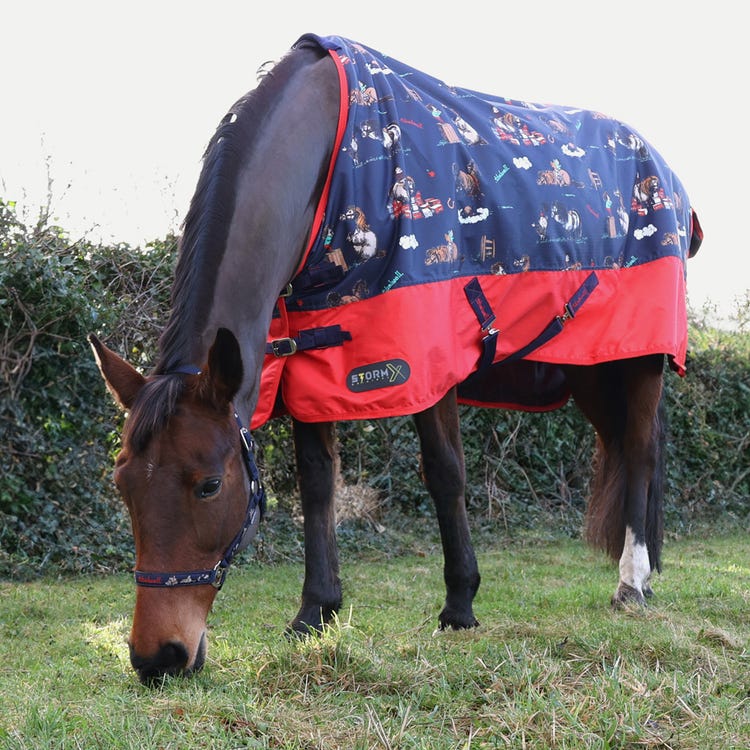 StormX Original 100 Turnout Rug - Thelwell Collection Practice Makes Perfect image 2