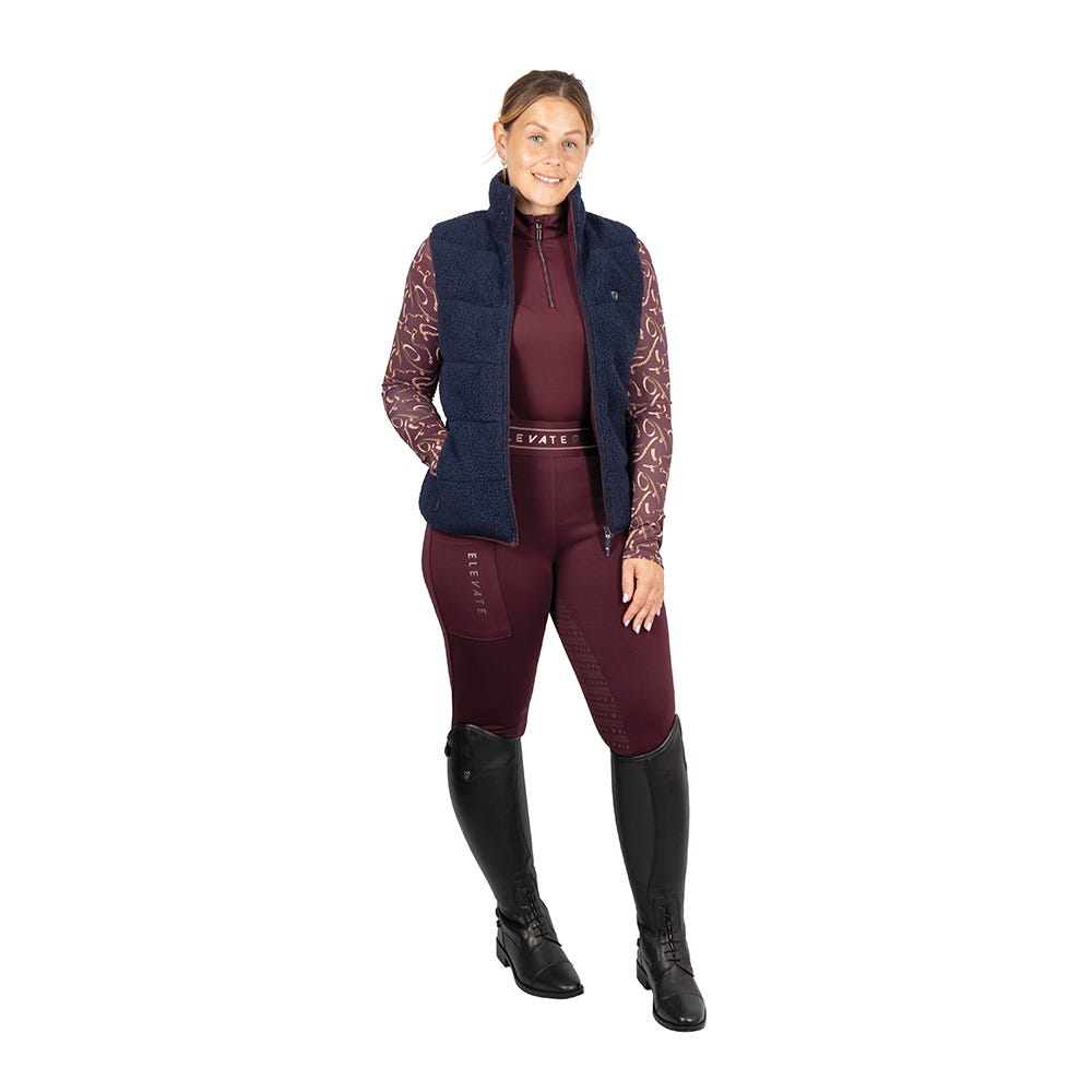 Hy Equestrian Elevate Heritage Teddy Fleece Gilet image 2