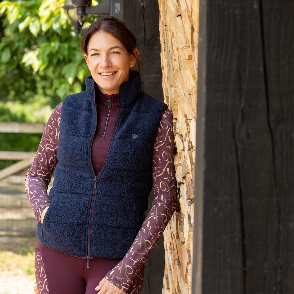 Hy Equestrian Elevate Heritage Teddy Fleece Gilet image 4