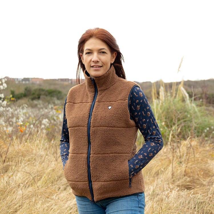 Hy Equestrian Elevate Style Teddy Fleece Gilet image 4