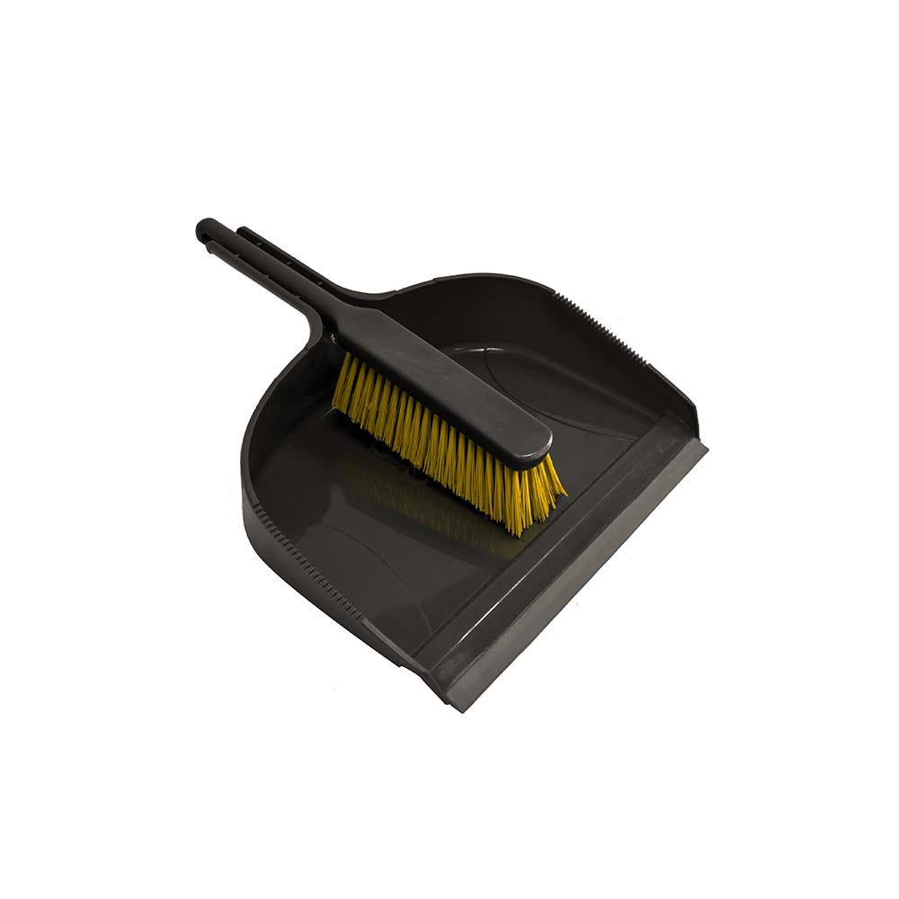 Jumbo Dustpan with Stiff Banister Brush image 1