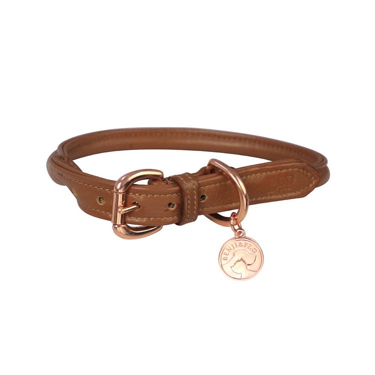 Benji &amp; Flo Superior Rolled Leather Dog Collar image 4