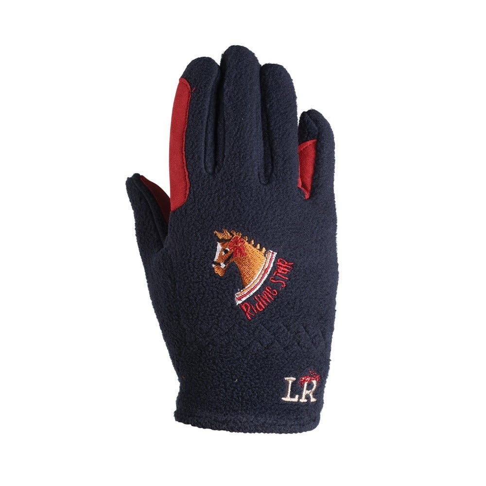 Riding Star Collection Fleece Riding Gloves image 1