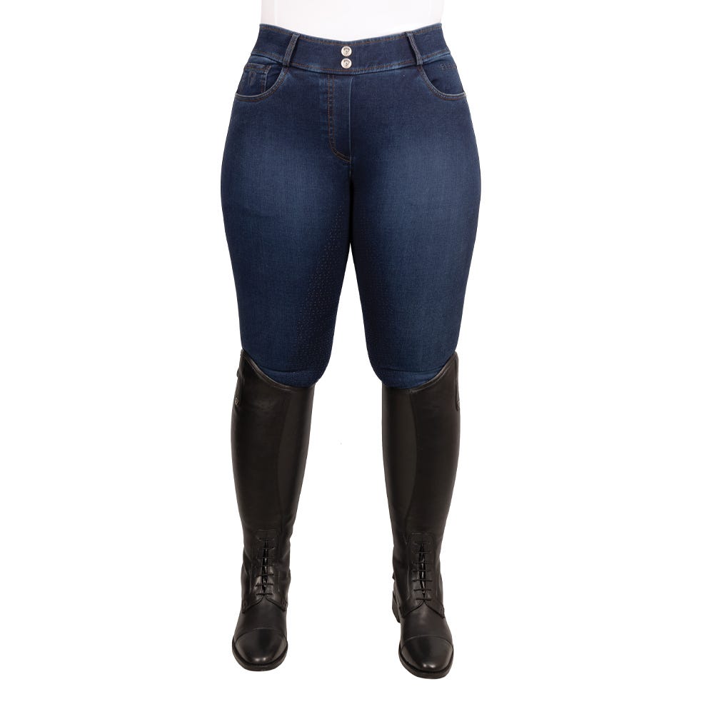 Hy Equestrian Elevate Style Denim Breeches image 1