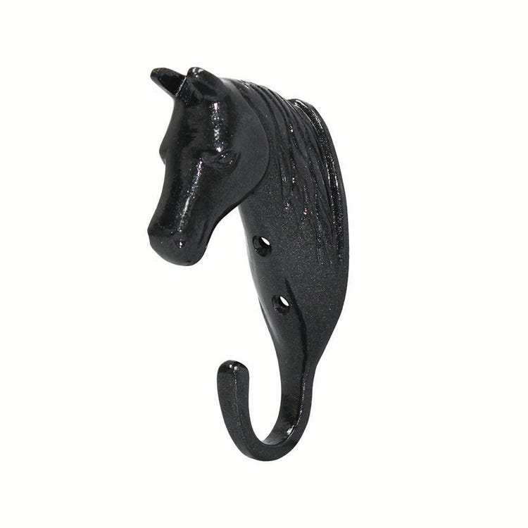 Perry Equestrian Horse Head Single Stable/Wall Hook image 2