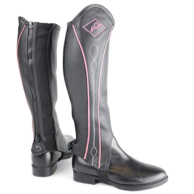 Hy Equestrian Two Tone Leather Gaiters image 1