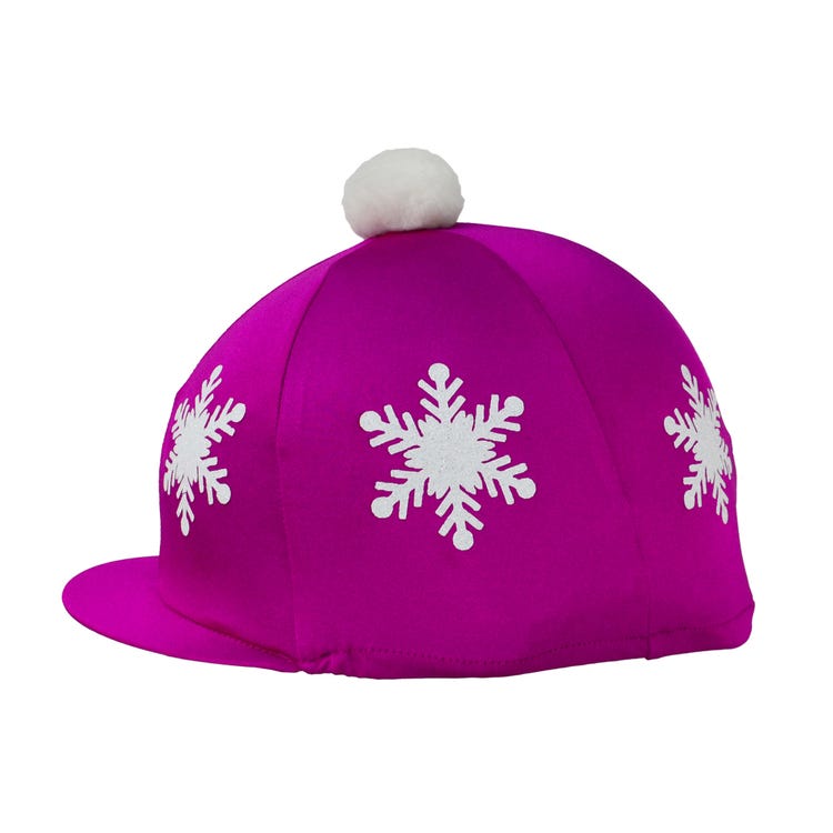 Hy Equestrian Snowflake with Pom Pom Hat Cover image 3